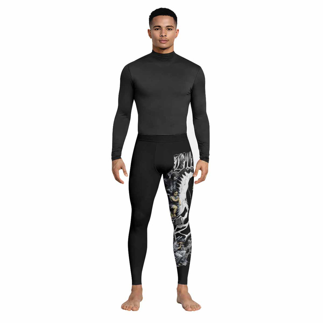 Blessed Saint Men's Leggings - lifestyle view