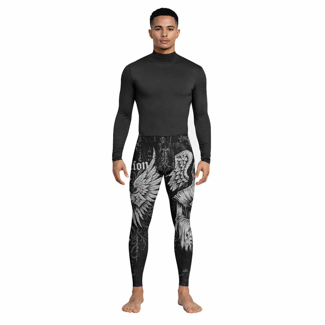 Angel of Death Men's Leggings - lifestyle view