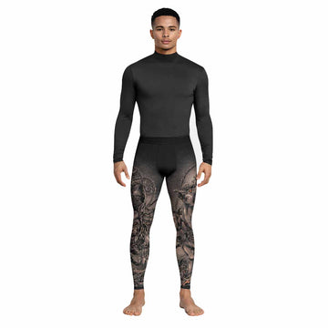 Dark Cerberus Unleashed Men's Leggings - lifestyle view