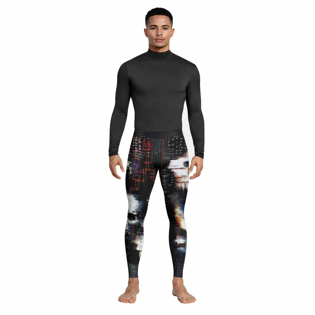 Digital Fear Protocol Men's Leggings - lifestyle view