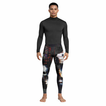 Digital Fear Protocol Men's Leggings - lifestyle view