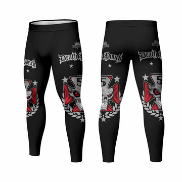 Death Punch Men's Leggings - front and back view