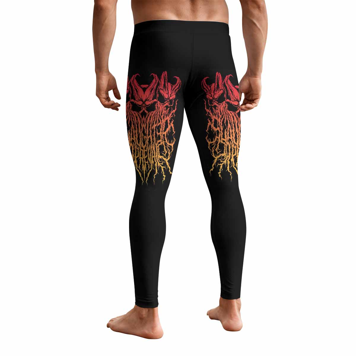 Kostolom Men's Leggings - back view mockup