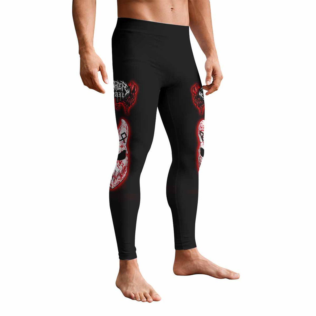 Slaughter to Prevail Men's Leggings - front and back view