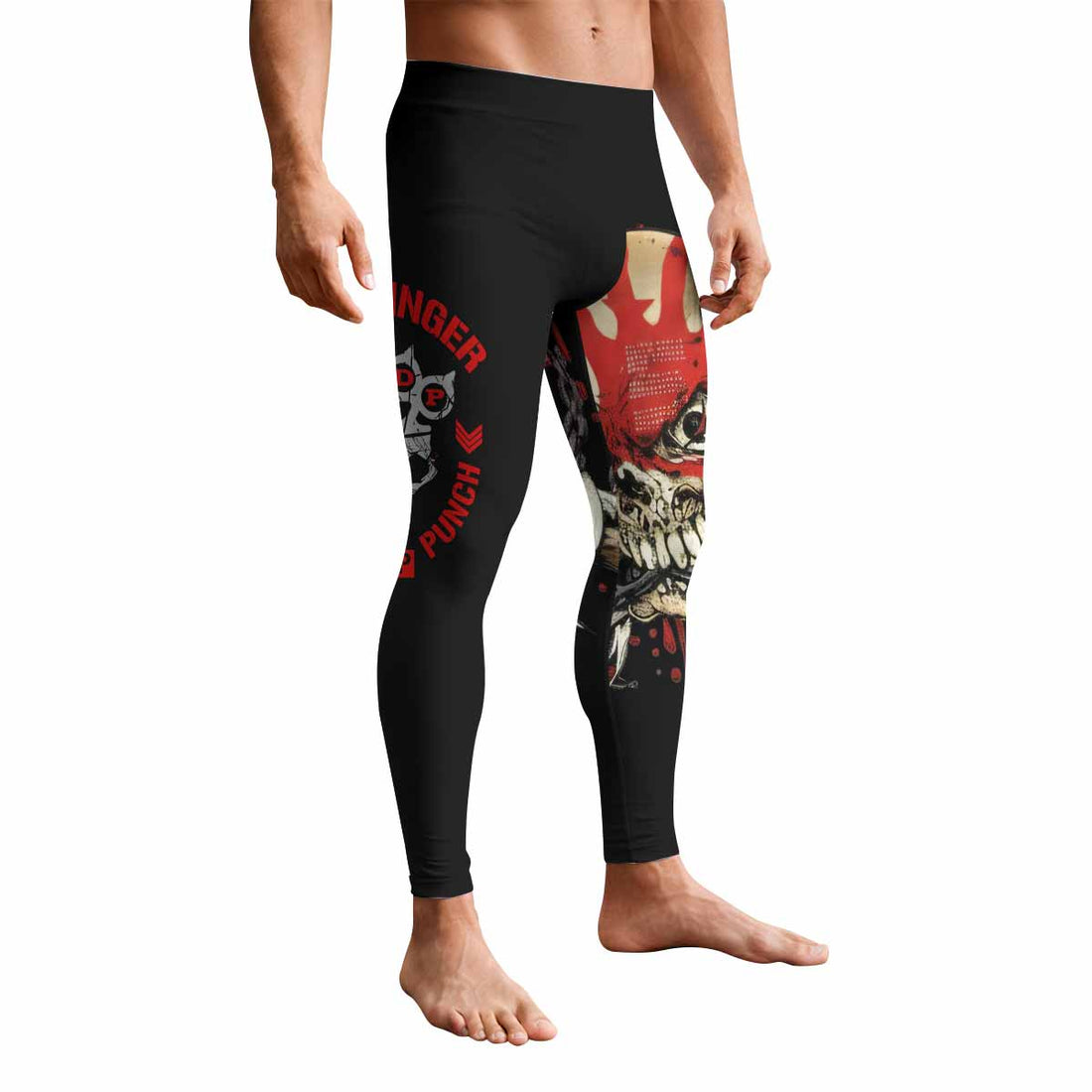 Five Finger Death Punch Shadowrolls Men's Leggings - front and back view