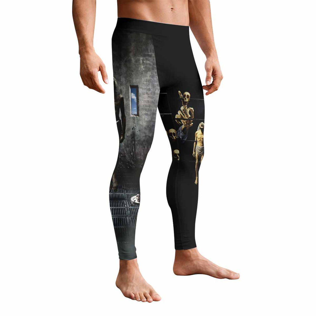 Megadeth Prison of Flesh Men's Leggings - front and back view