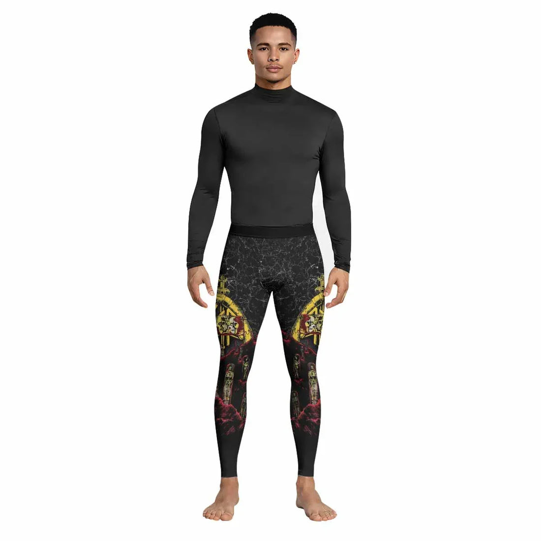 Vintage 1991 Slayer Men's Leggings - lifestyle view