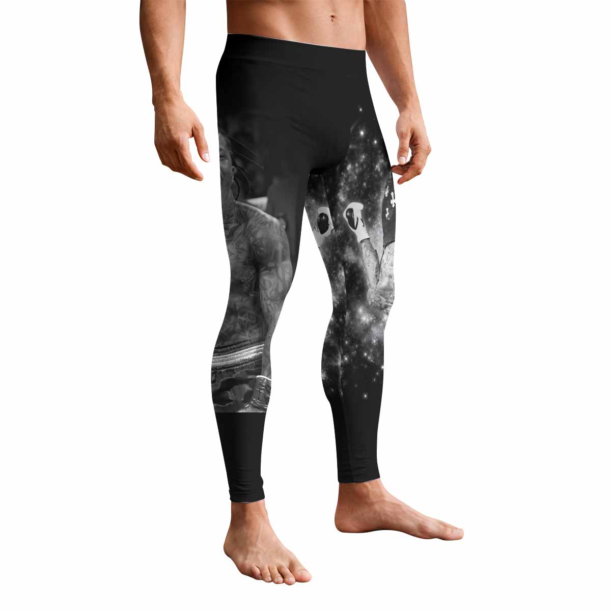Gervonta Tank Davis Flip Men's Leggings - front view mockup