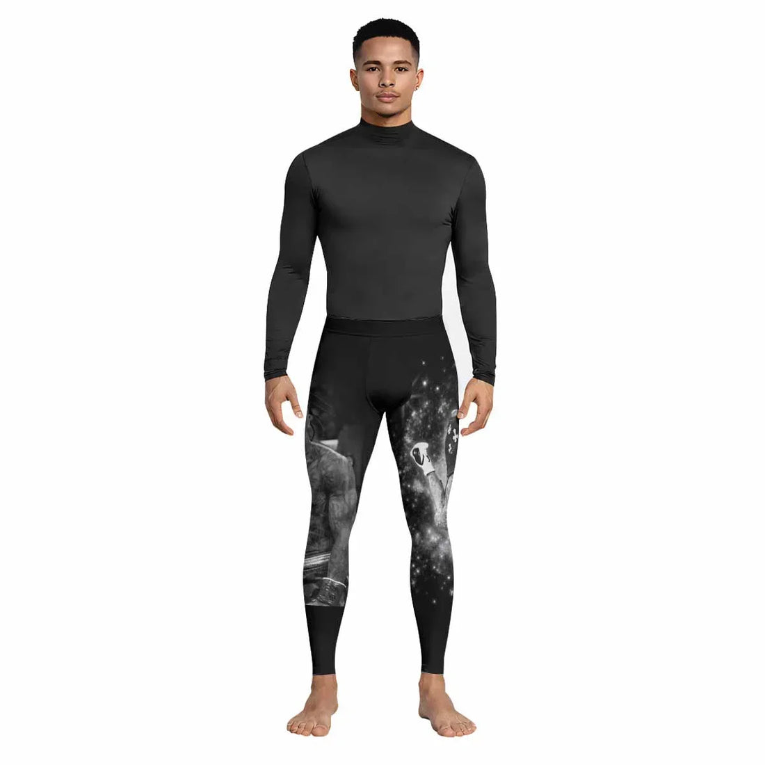 Gervonta Tank Davis Flip Men's Leggings - lifestyle view