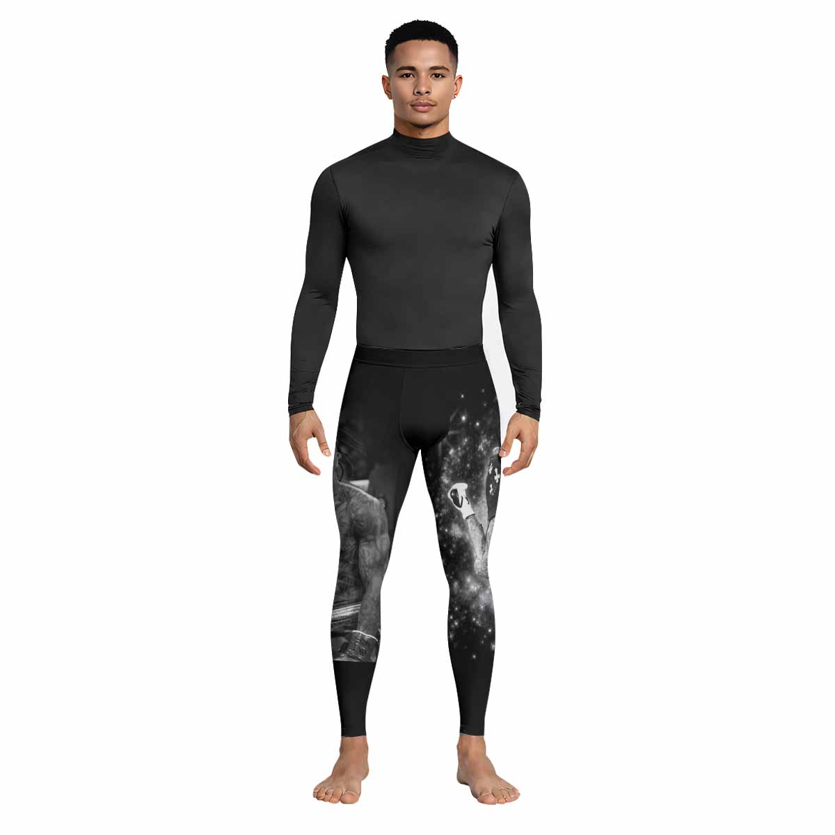 Gervonta Tank Davis Flip Men's Leggings - lifestyle view