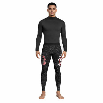 Crimson Faith Cross Men's Leggings - lifestyle view