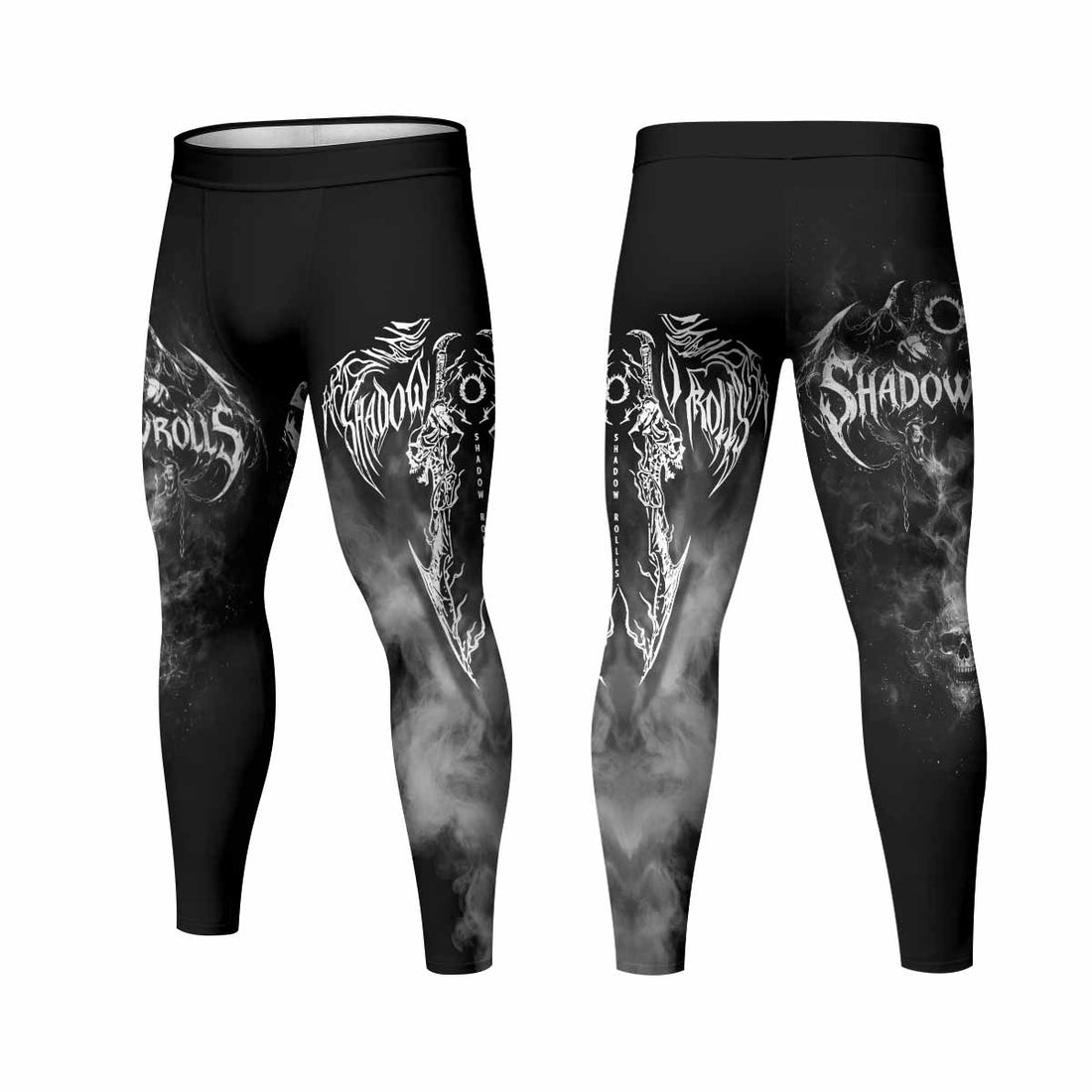 Wraith of the Abyss Men's Leggings - front and back view
