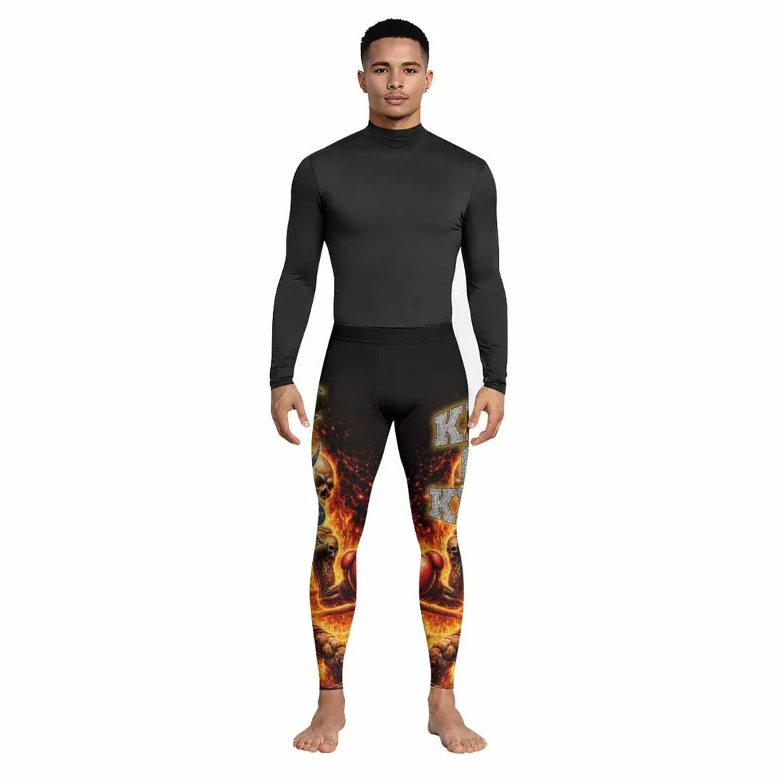 Saint King of Kings Men's Leggings - lifestyle view