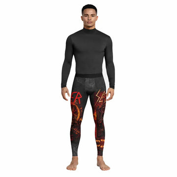 Slayer Goat Skull Men's Leggings - lifestyle view