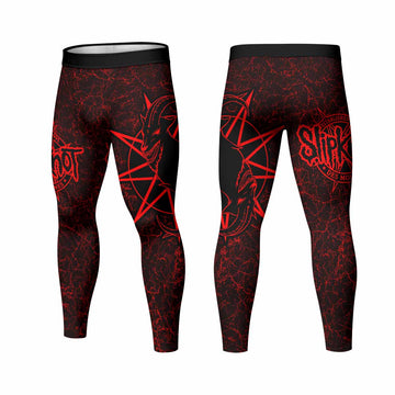 Slipknot Rotting Goat Men's Leggings - front and back view