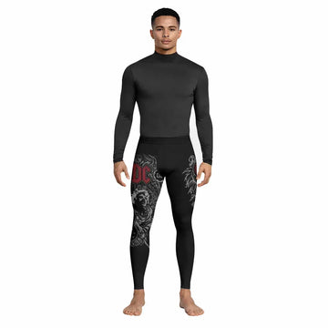 AC/DC Black Ice Men's Leggings - lifestyle view