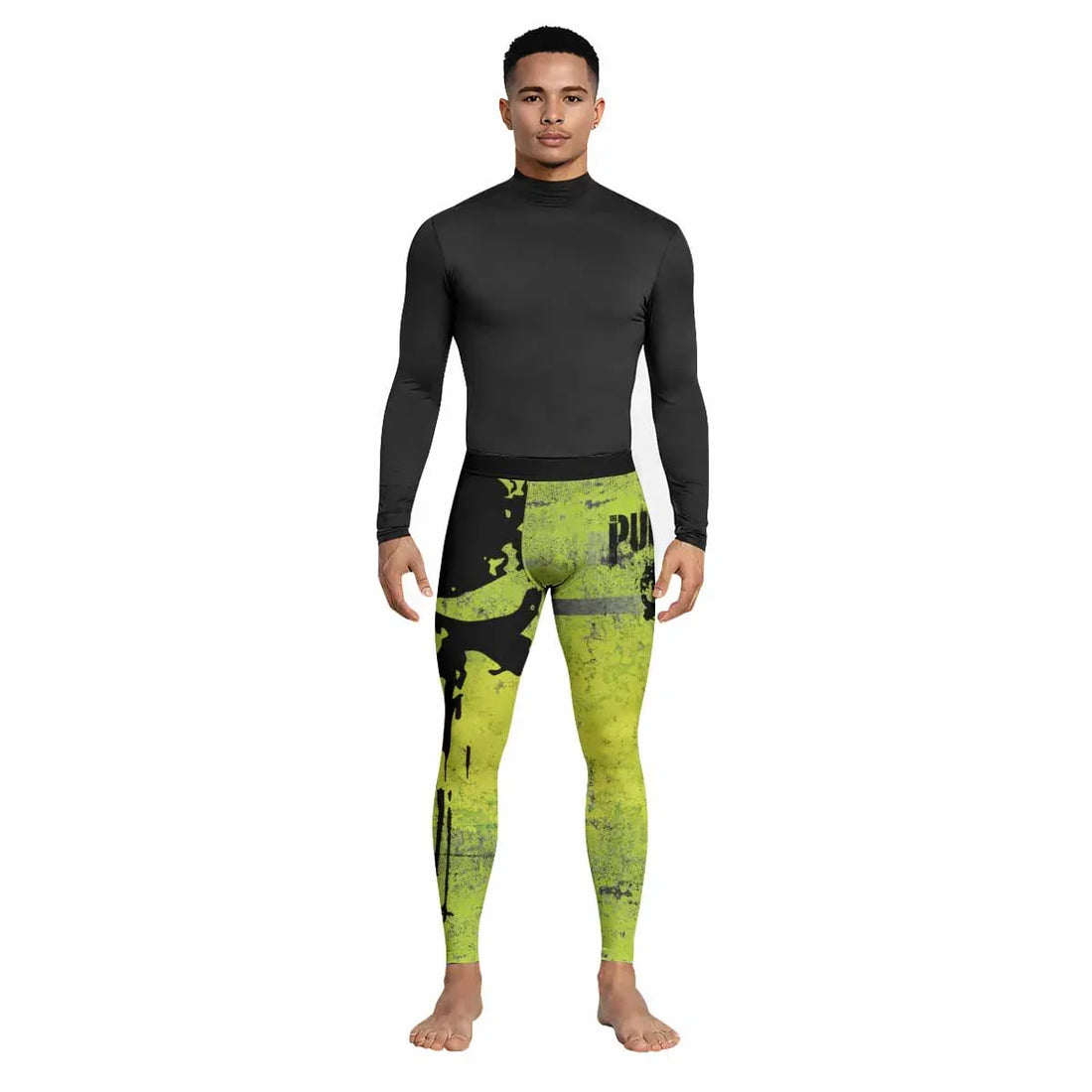The Punisher Skull Men's Leggings - lifestyle view