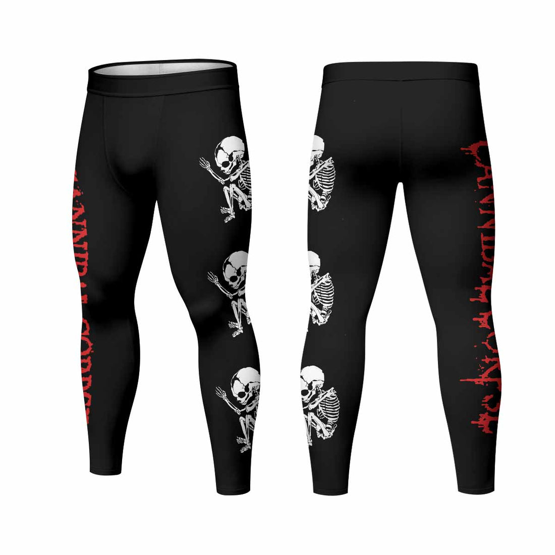 Cannibal Corpse Butchered at Birth Men's Leggings - front and back view