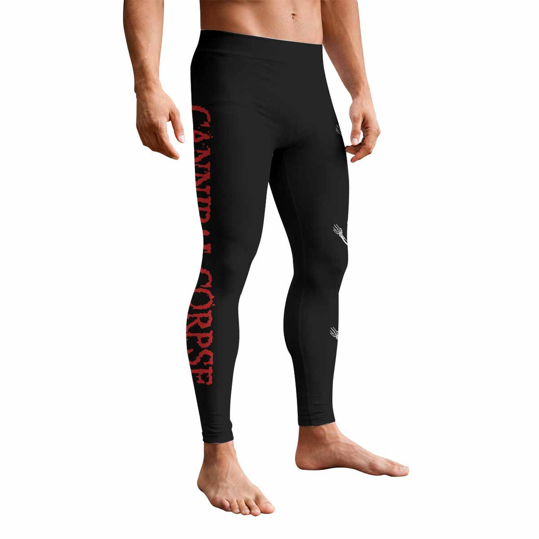Cannibal Corpse Butchered at Birth Men's Leggings - front and back view