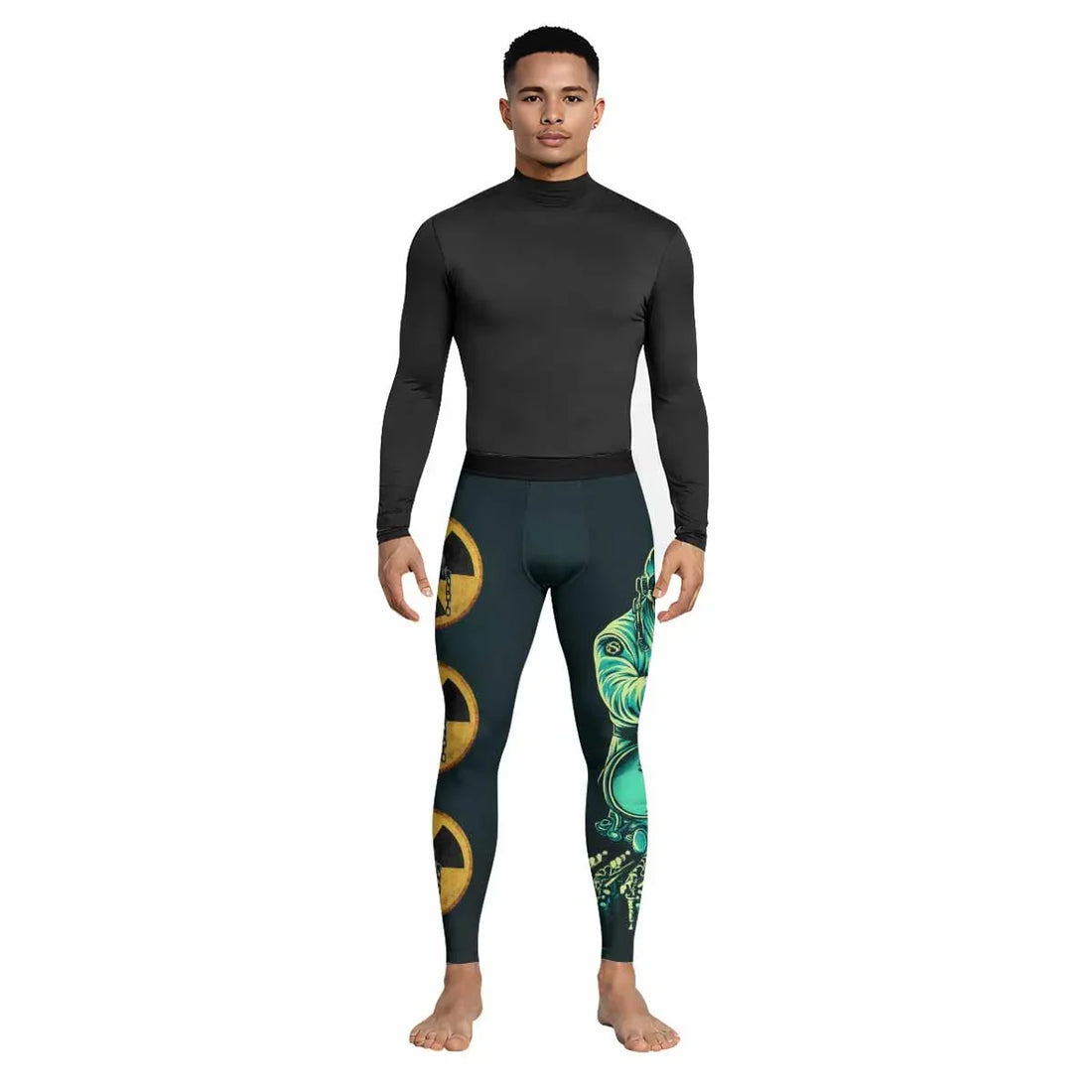 Megadeth Nuclear Skull Men's Leggings - lifestyle view