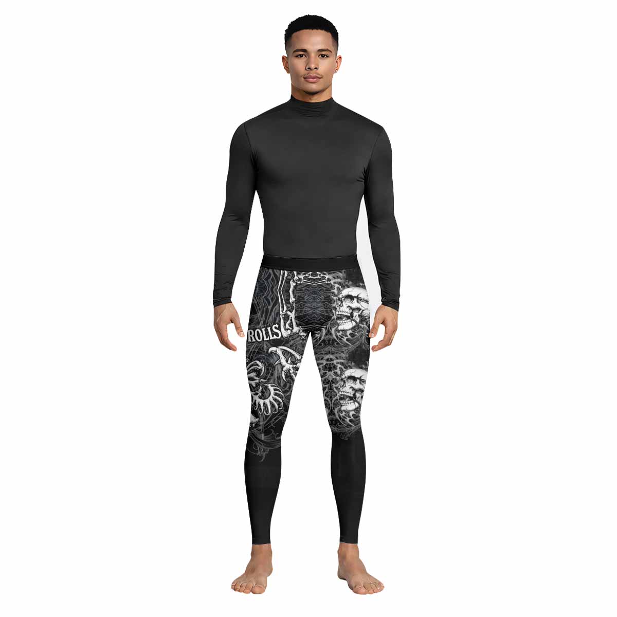 Shadowrolls Skull Cross Men's Leggings - lifestyle view