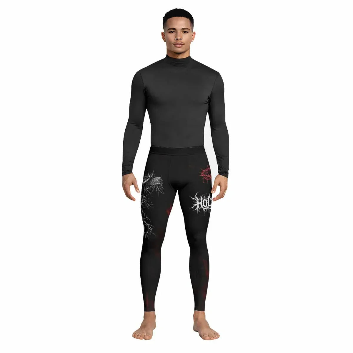 Holy Flesh Crown of Thorns Men's Leggings - lifestyle view