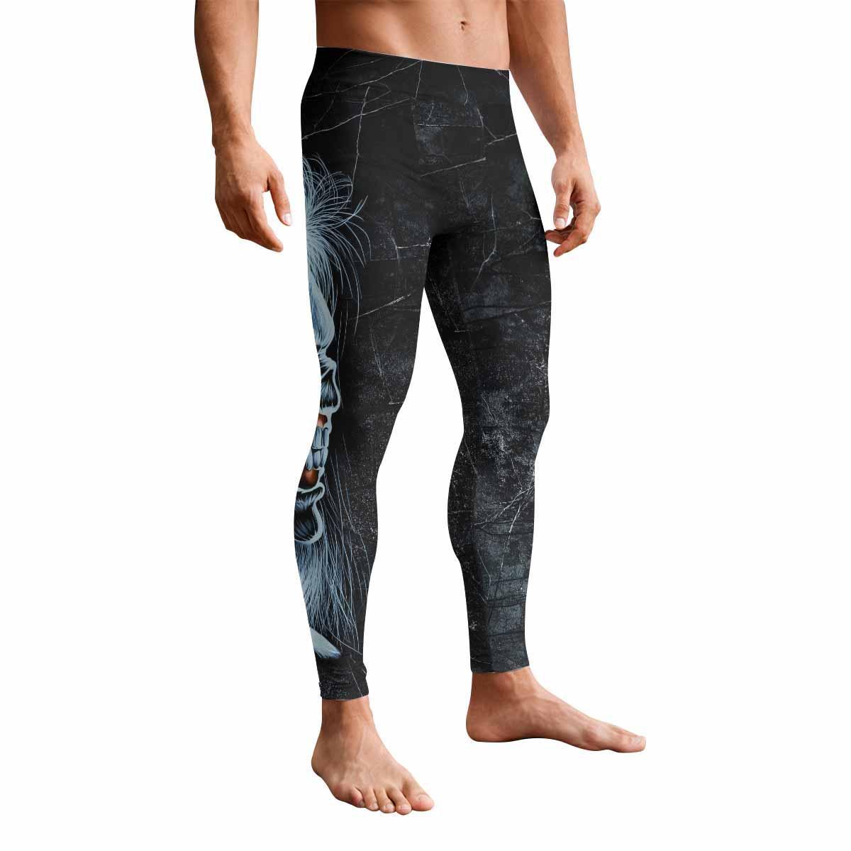 Iron Maiden The Ten Eddies Men's Leggings - front view mockup