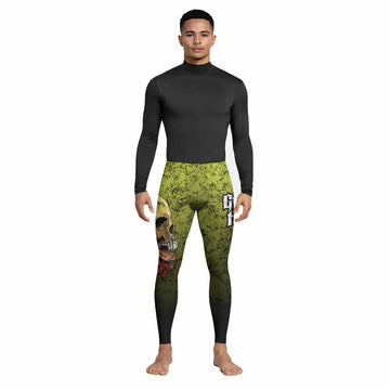 Guitar Hero Skull Men's Leggings - lifestyle view