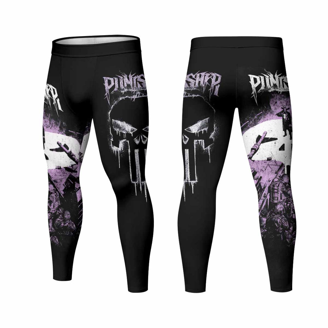 Punisher Final Verdict Men's Leggings - front and back view