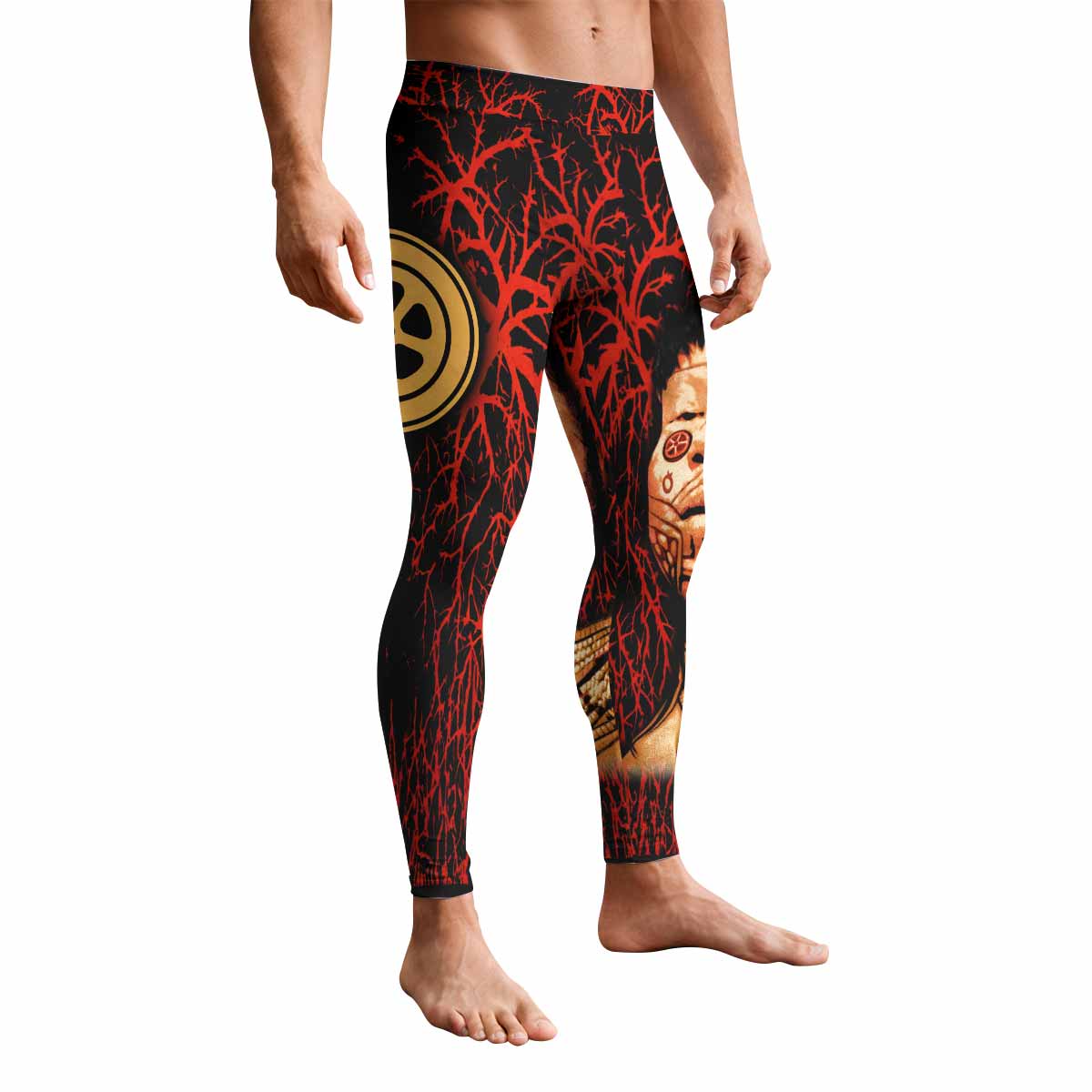 Sepultura Roots Men's Leggings - front view mockup