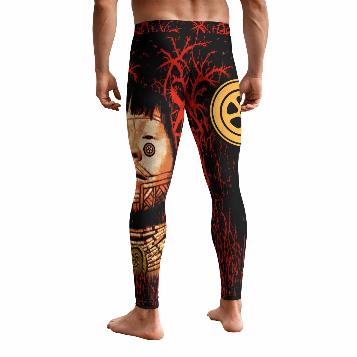 Sepultura Roots Men's Leggings - back view mockup