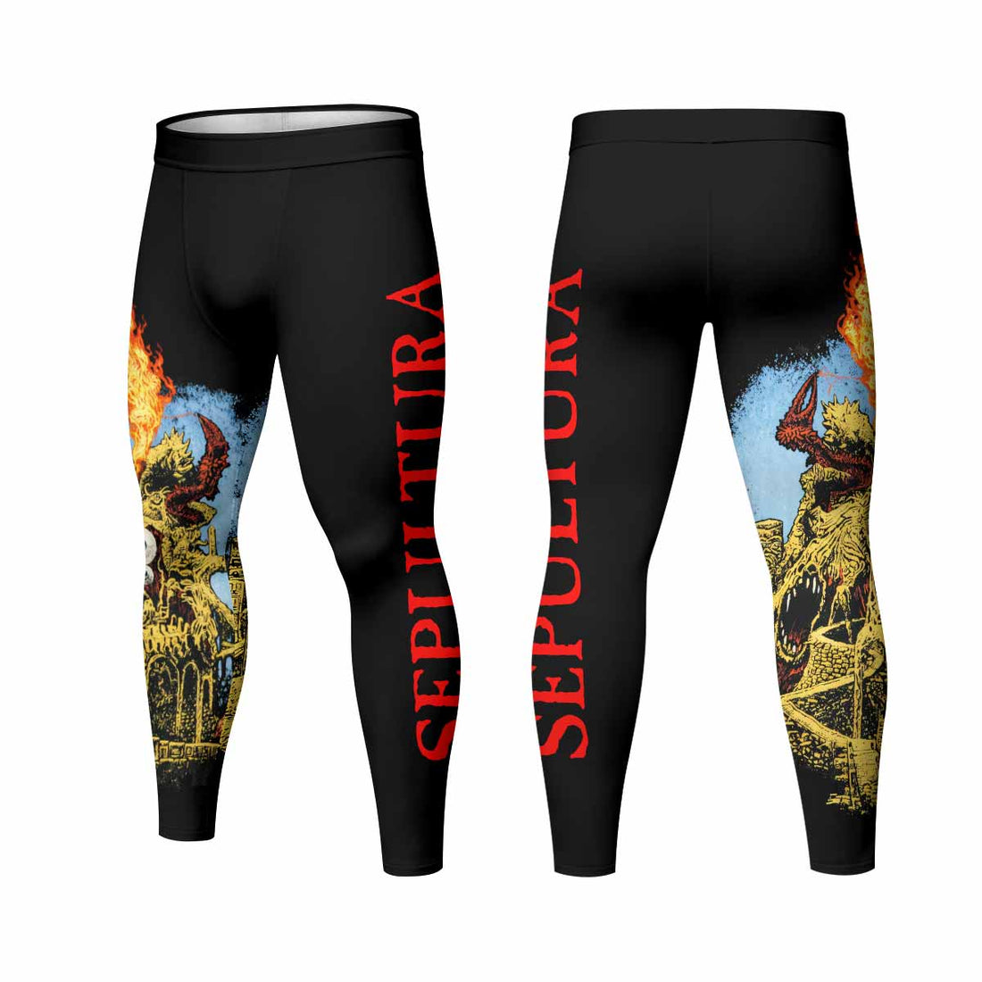 Sepultura Arise Men's Leggings - lifestyle view