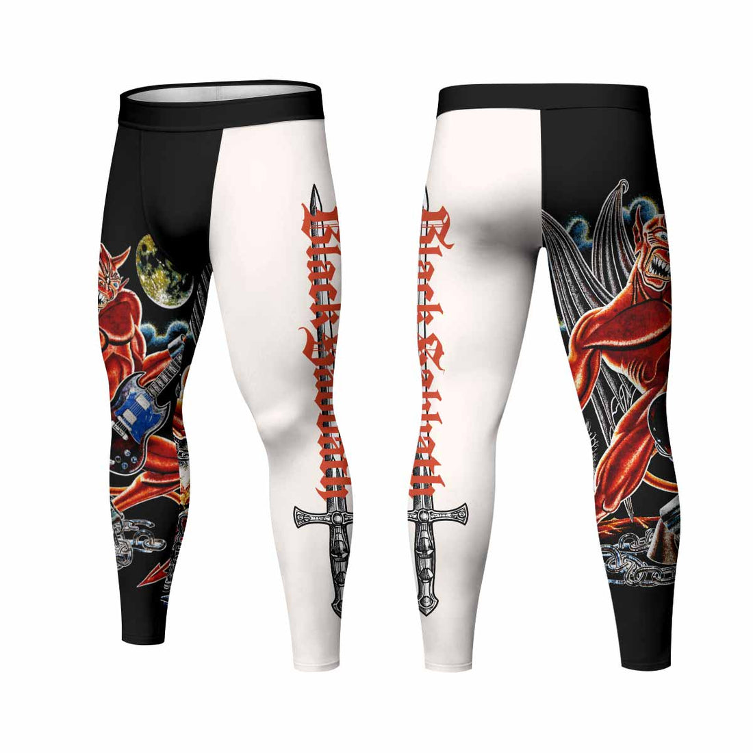Black Sabbath Live Evil Men's Leggings - lifestyle view
