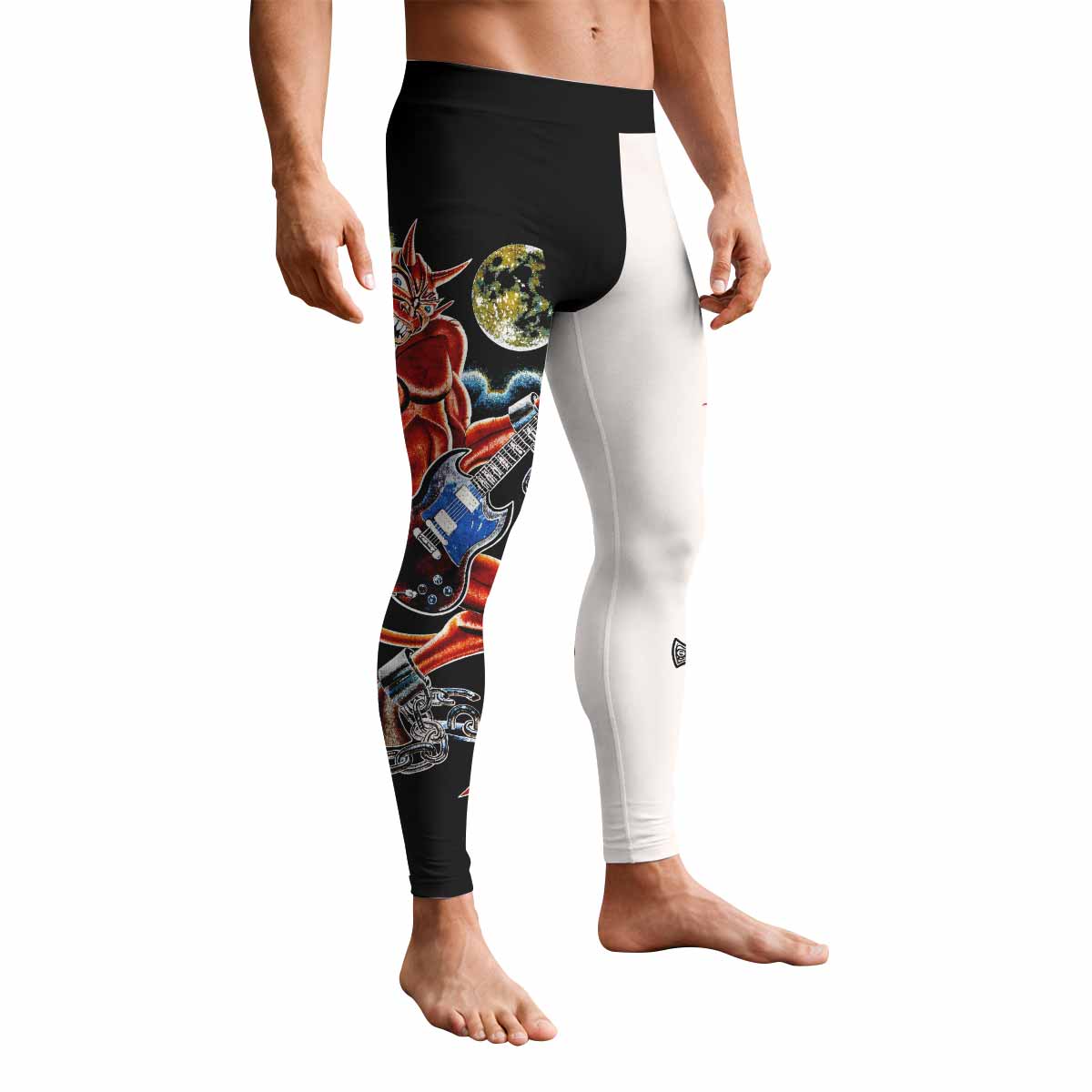 Black Sabbath Live Evil Men's Leggings - front view mockup