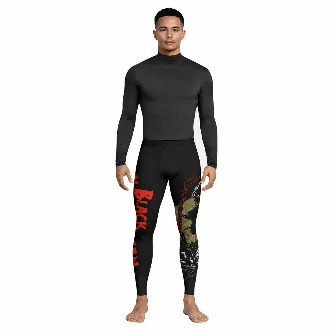 Berserk Black Swordsman Guts Men's Leggings - lifestyle view