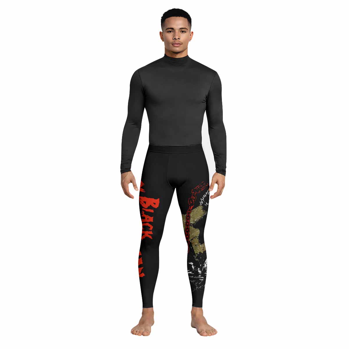 Berserk Black Swordsman Guts Men's Leggings - lifestyle view