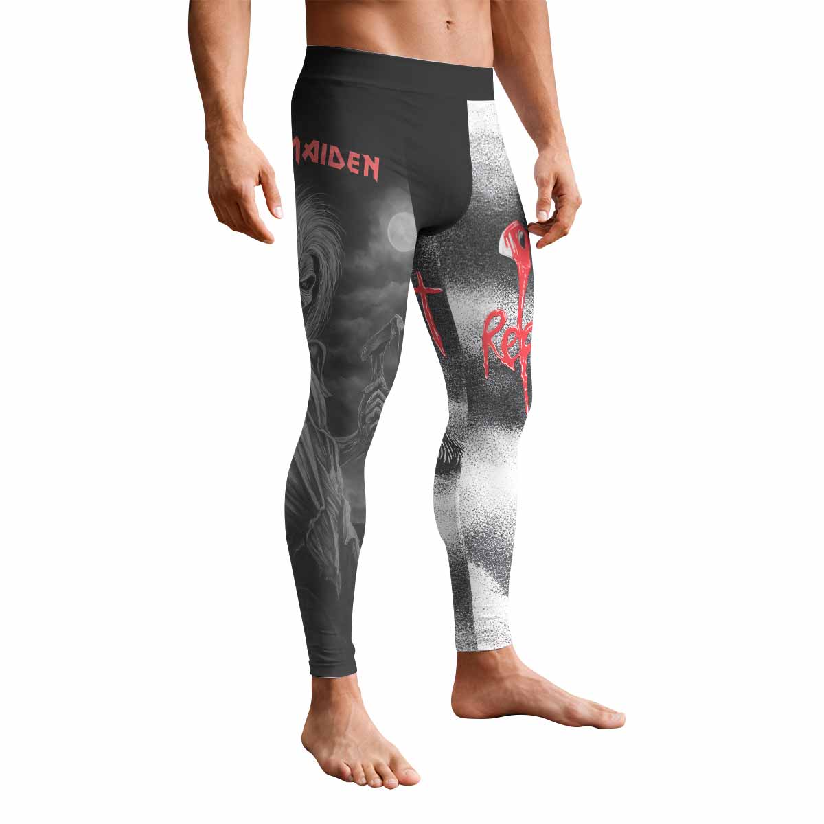 Iron Maiden Killers Men's Leggings - front view mockup