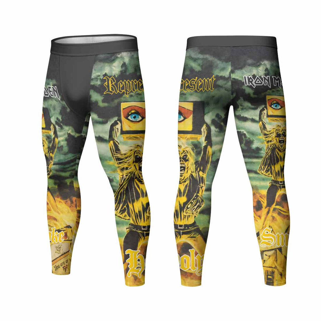 Iron Maiden Holy Smoke Men's Leggings - lifestyle view
