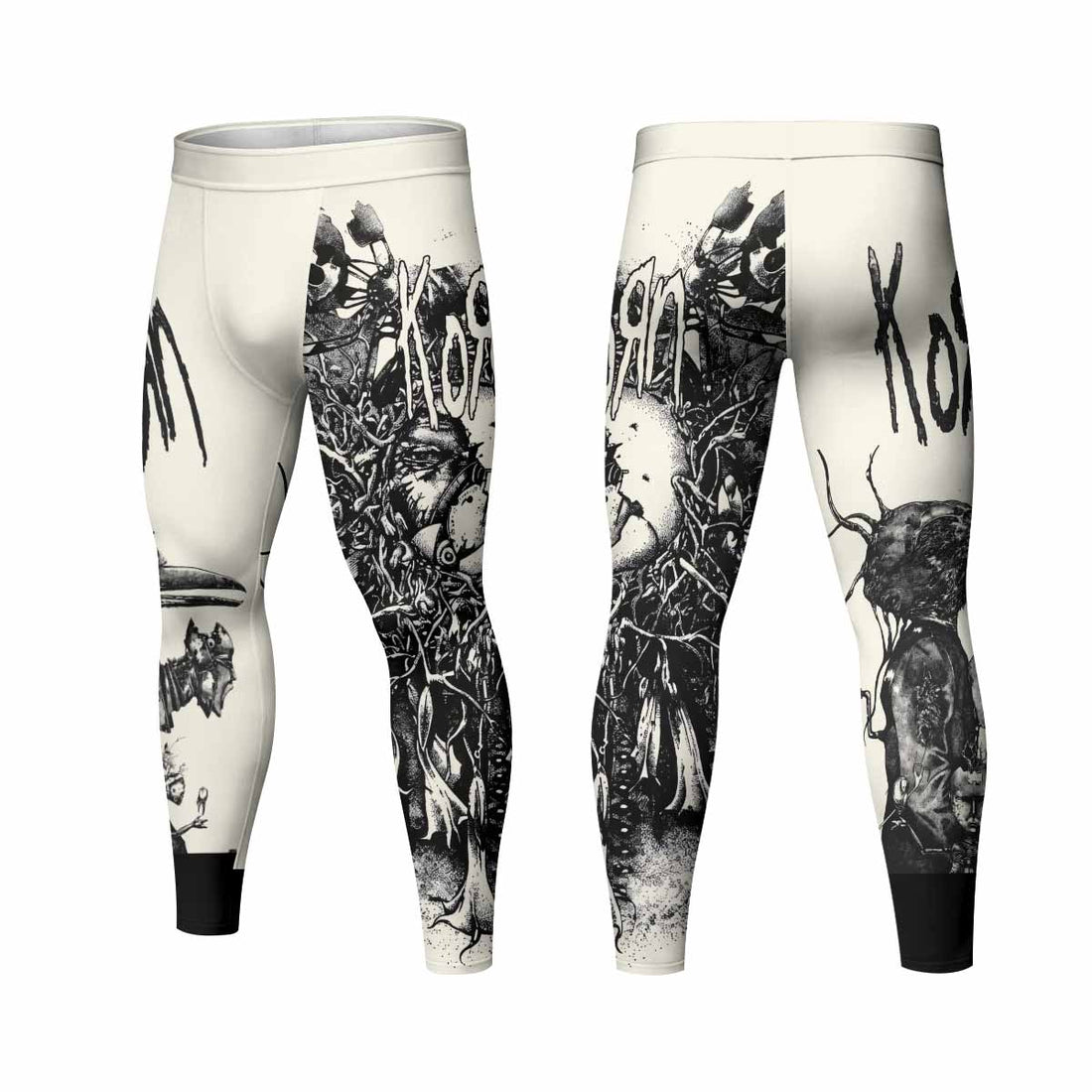 Korn Eye Of Heart Men's Leggings - lifestyle view
