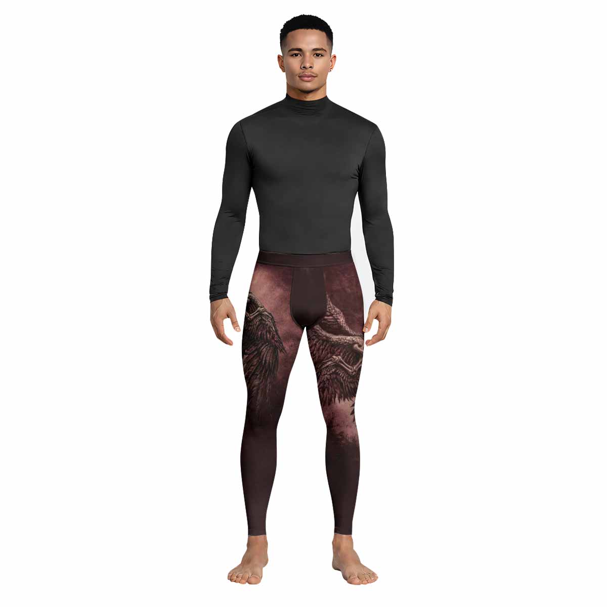 Bones of Grace Dark Angel Men's Leggings - lifestyle view