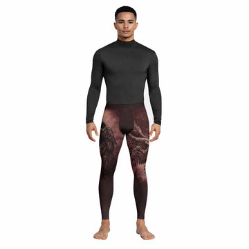 Bones of Grace Dark Angel Men's Leggings - lifestyle view