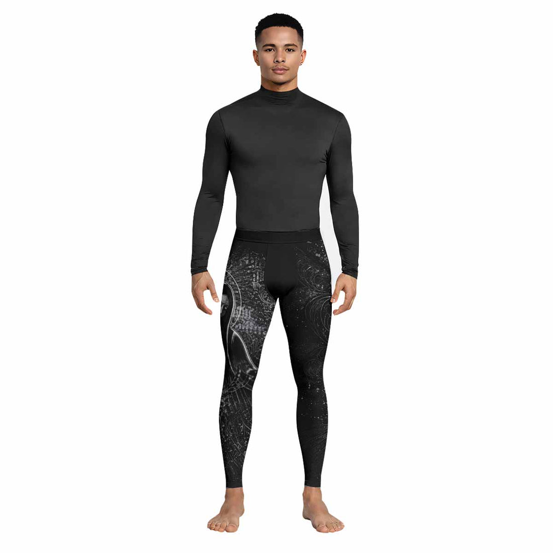 Virgin Mary Men's Leggings - lifestyle view