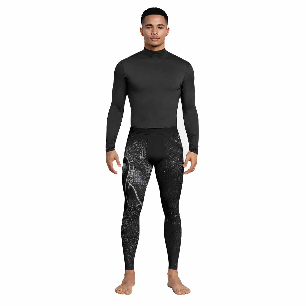 Virgin Mary Men's Leggings - lifestyle view