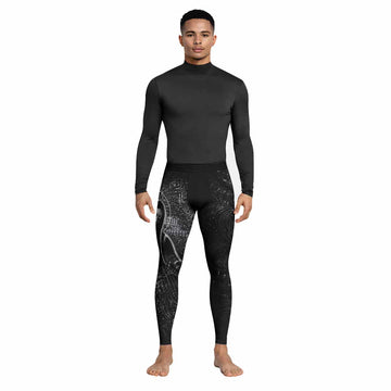 Virgin Mary Men's Leggings - lifestyle view