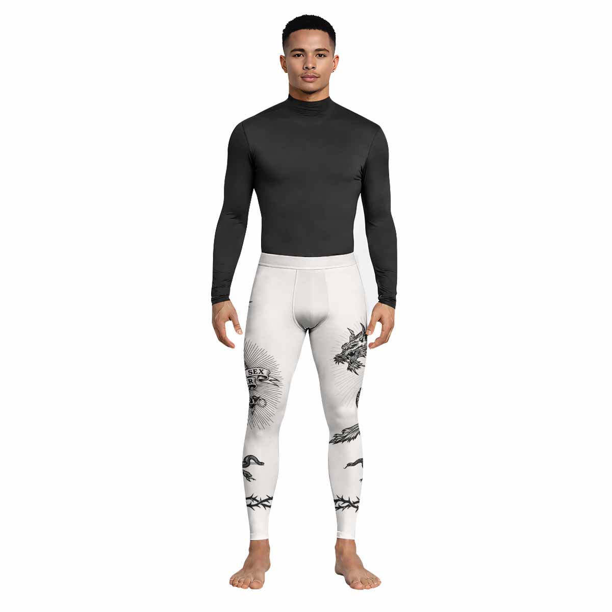 Dragon Tattoo Men's Leggings - lifestyle view