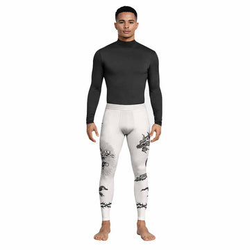Dragon Tattoo Men's Leggings - lifestyle view