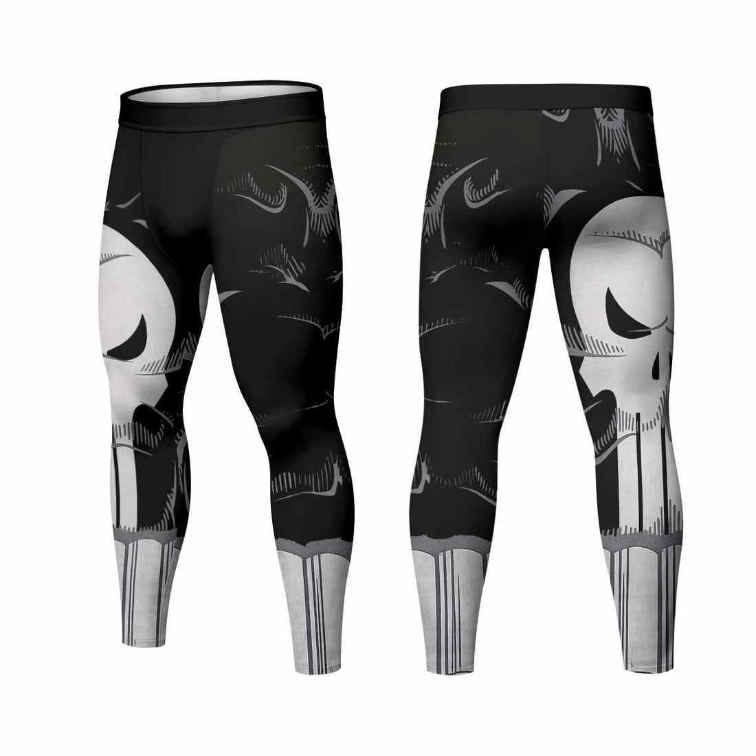 Punisher Skull Tactical Men's Leggings - lifestyle view
