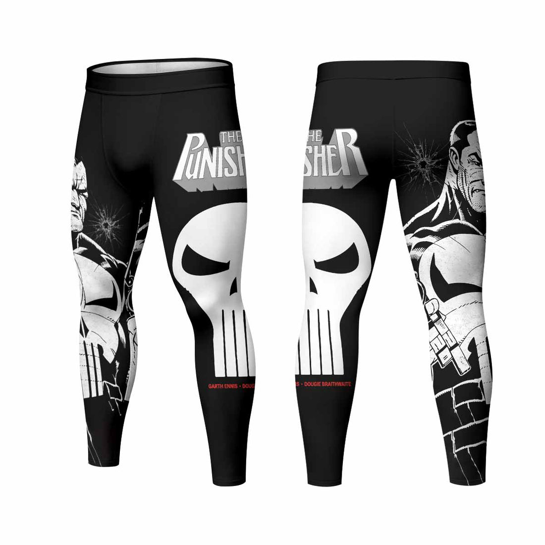 The Punisher Comic Frank Castle Men's Leggings - lifestyle view