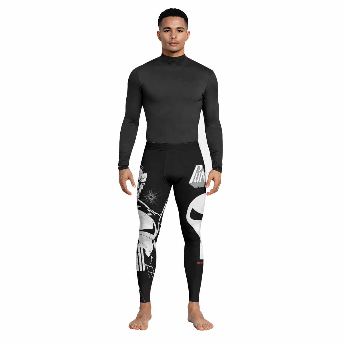 The Punisher Comic Frank Castle Men's Leggings - lifestyle view