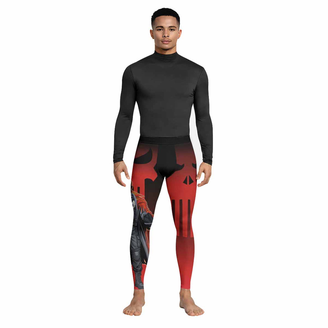 The Punisher Red Frank Castle Men's Leggings - lifestyle view